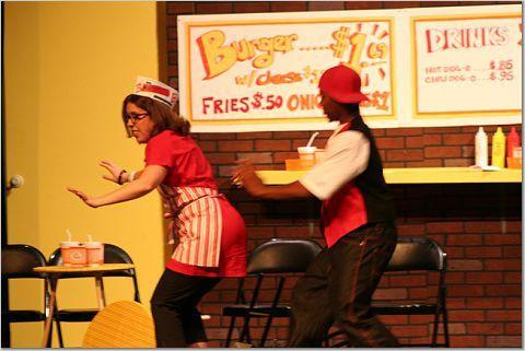 Give a gift that matters: a donation in your friend's name. The gift provides dinner for one during tech week (the week leading up to the performance). Many
