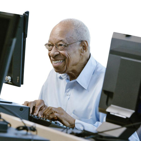 Give a gift that matters: a donation in your friend's name. Your donation will provide one low-income senior with a personal home computer. Through this gift,