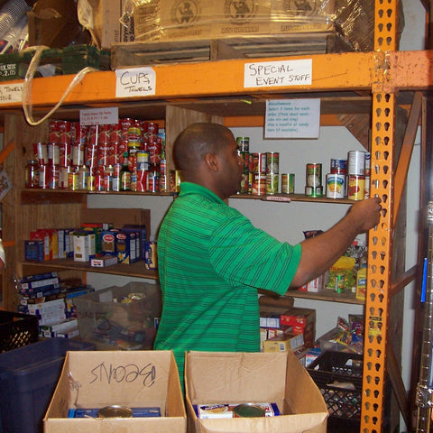 Give a gift that matters: a donation in your friend's name. Your gift will help us provide a family with an emergency food box.