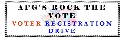 Give a gift that matters: a donation in your friend's name. Your gift of $50 will help us to hold our Voter Registration Drive at AFG on August 8th from 11am -