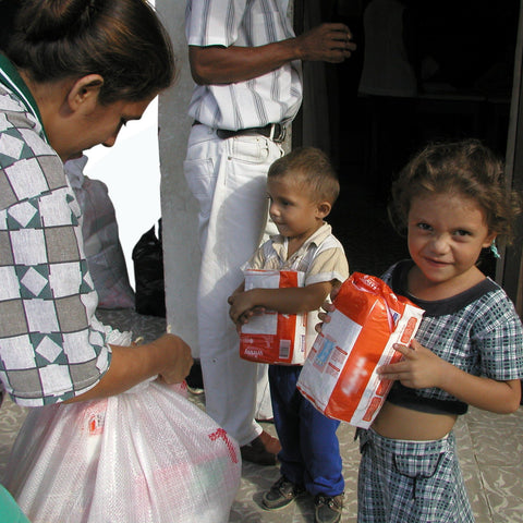 Give a gift that matters: a donation in your friend's name. Your gift of a humanitarian kit will allow CHF to provide one family with the basic essentials they