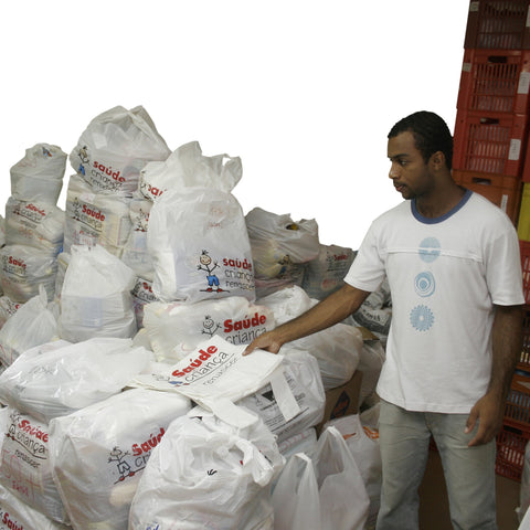 Give a gift that matters: a donation in your friend's name. Your donation will provide a child with basic food items for one month.