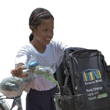 Give a gift that matters: a donation in your friend's name. Your gift will provide one bicycle for a girl in Camobodia. A bicycle can provide millions of girls