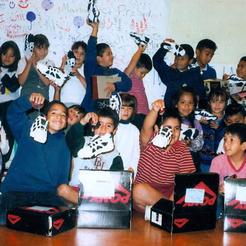 Give a gift that matters: a donation in your friend's name. This generous gift will provide new shoes for an entire classroom of 36 children in need. Your gift