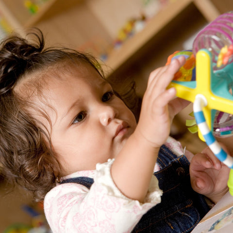 Give a gift that matters: a donation in your friend's name. this gift will provide developmental toys that build strong motor skills and cognitive abilities in